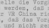 Textausschnitt aus Dokument mit den Worten "VR China"