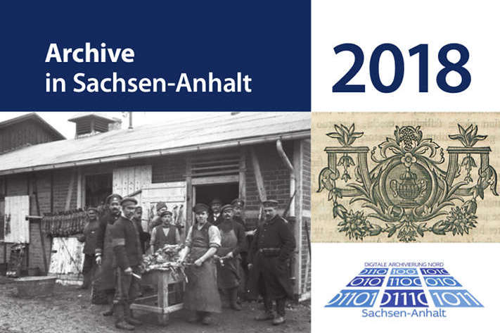 Abbildung Ausschnitt des Covers der ersten Ausgabe des Magazins „Archive in Sachsen-Anhalt“. Mit Klick zur vollständigen Meldung gelangen.