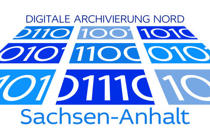 Logo des Kooperationsverbunds Digitale Archivierung Nord (DAN) – Sachsen-Anhalt. Mit Klick zur vollständigen Meldung gelangen.
