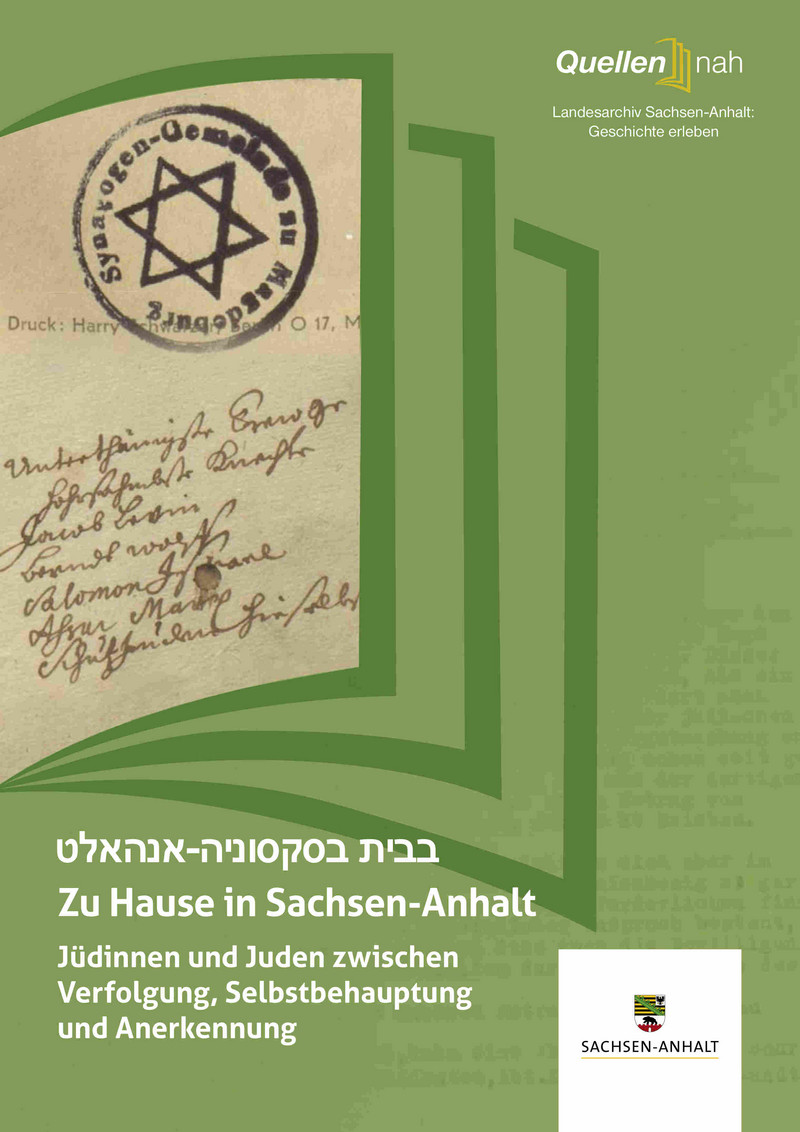 Umschlag von Heft 7: Zu Hause in Sachsen-Anhalt. Jüdinnen und Juden zwischen Verfolgung, Selbstbehauptung und Anerkennung