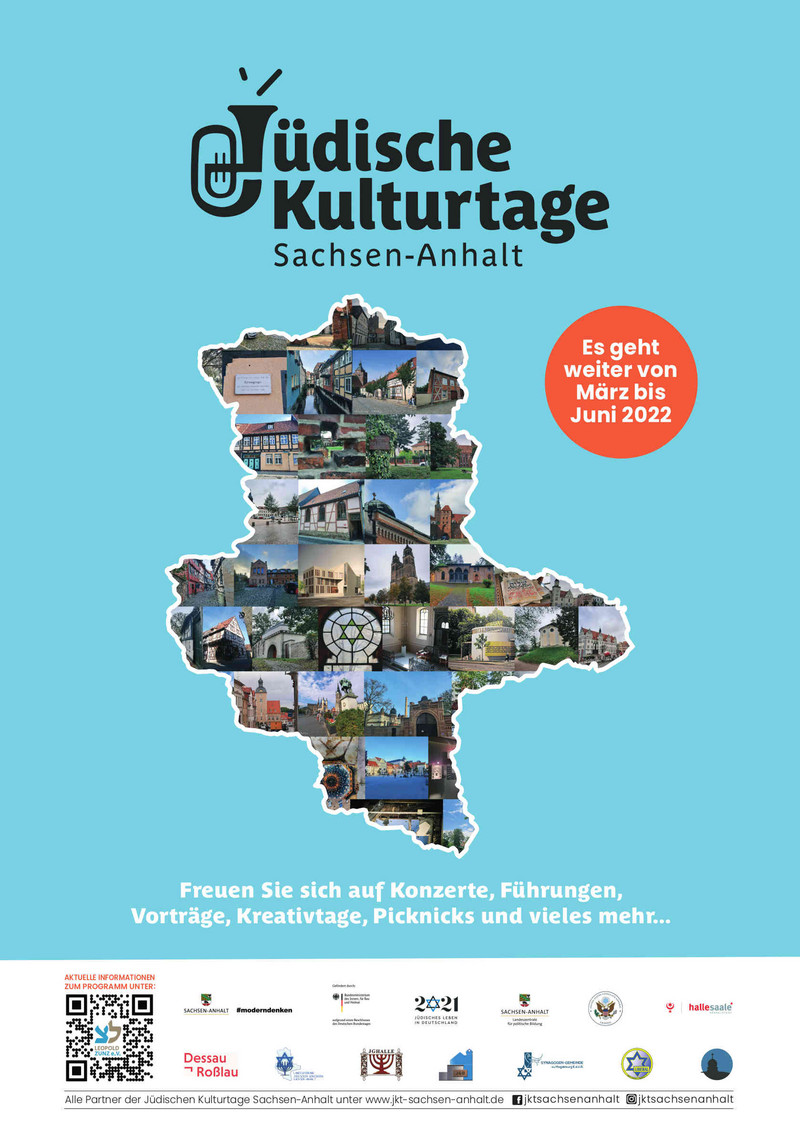 Plakat Jüdische Kulturtage Sachsen-Anhalt